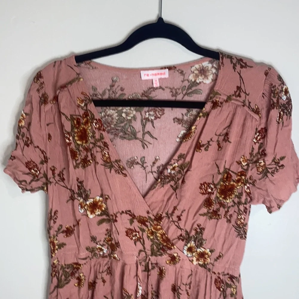 🎱Blush Pink Floral tie dress! - Picture 2 of 9